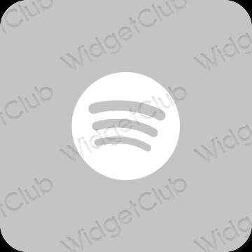 Stijlvol grijs Spotify app-pictogrammen