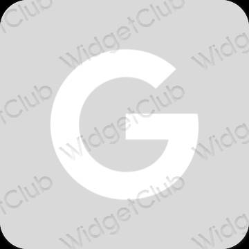 审美的 灰色的 Google 应用程序图标