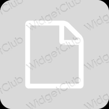 Aesthetic gray Files app icons