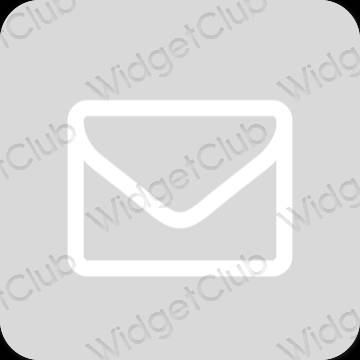Estetis Abu-abu Gmail ikon aplikasi