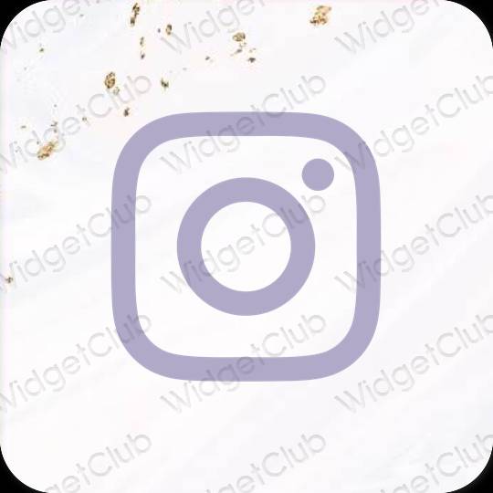 審美的 紫色的 Instagram 應用程序圖標
