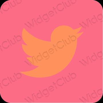 Esthetische Twitter app-pictogrammen