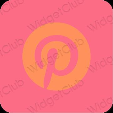 Icônes d'application Pinterest esthétiques