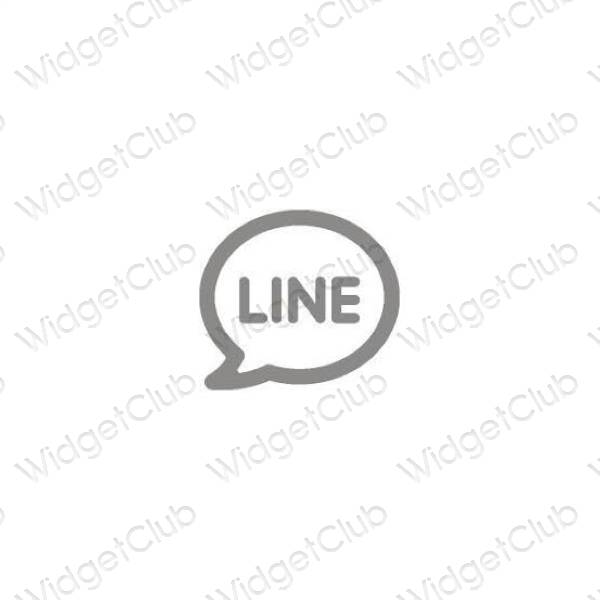 Esthetische LINE app-pictogrammen