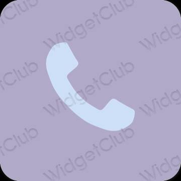 Естетичний фіолетовий Phone значки програм