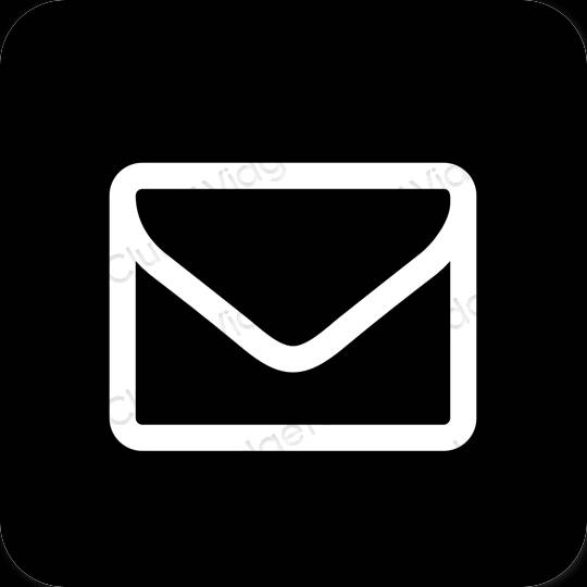 Stijlvol zwart Gmail app-pictogrammen