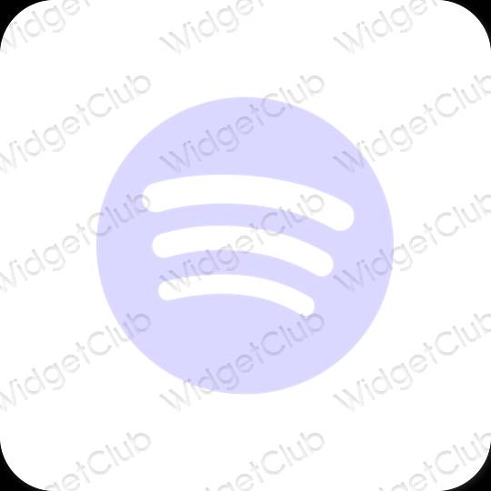 Esthetische Spotify app-pictogrammen