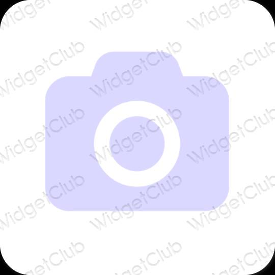 Aesthetic purple Camera app icons