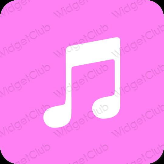 审美的 紫色的 Apple Music 应用程序图标