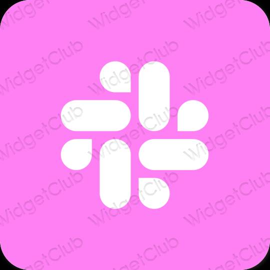 Estetic Violet Slack pictogramele aplicației