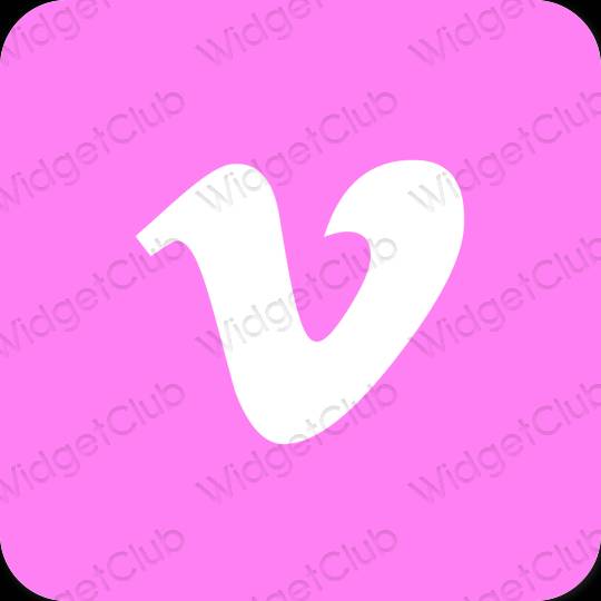 Ästhetische Vimeo App-Symbole