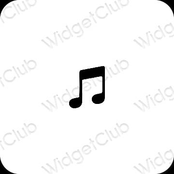 نمادهای برنامه زیباشناسی Apple Music