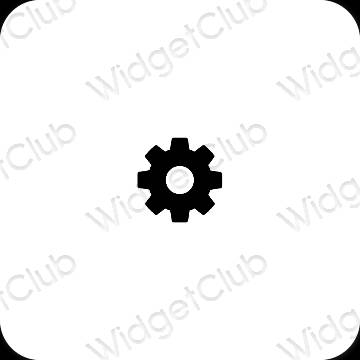 Esthetische Settings app-pictogrammen