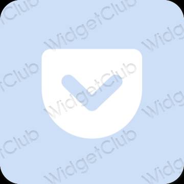 Estetico porpora Pocket icone dell'app