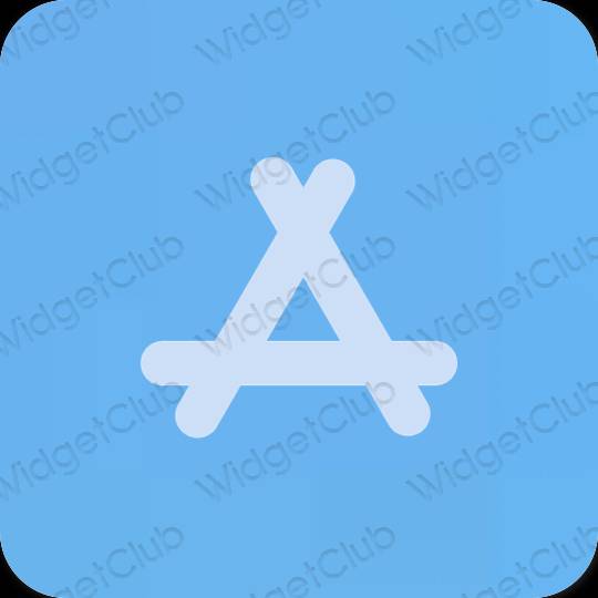 Estético azul AppStore ícones de aplicativos