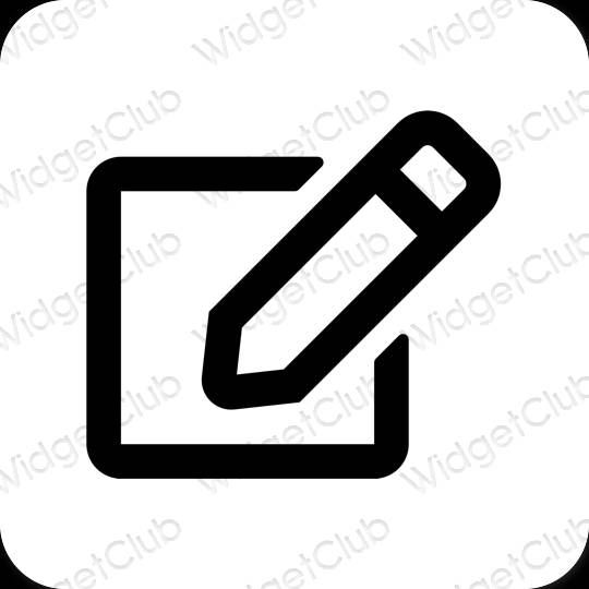 Estética Notes iconos de aplicaciones