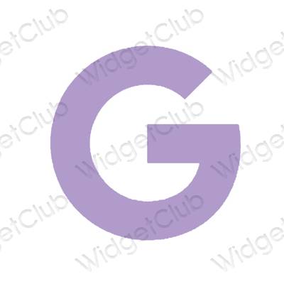 Esthetische Google app-pictogrammen