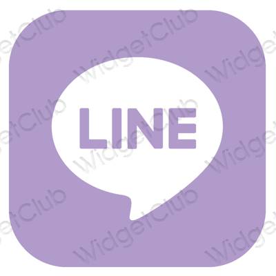 Esthetische LINE app-pictogrammen