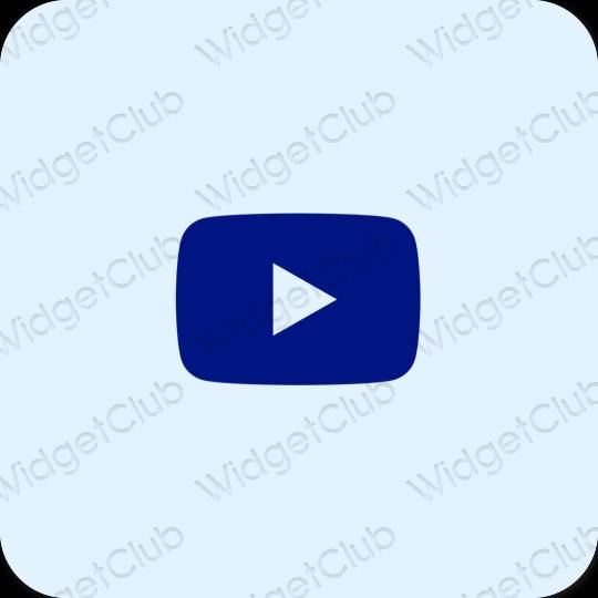 Estetik ungu Youtube ikon aplikasi