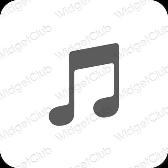 Esthetische Music app-pictogrammen