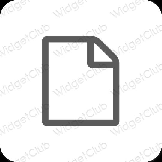 Aesthetic Notes app icons