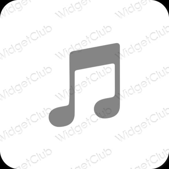 Esthetische Music app-pictogrammen