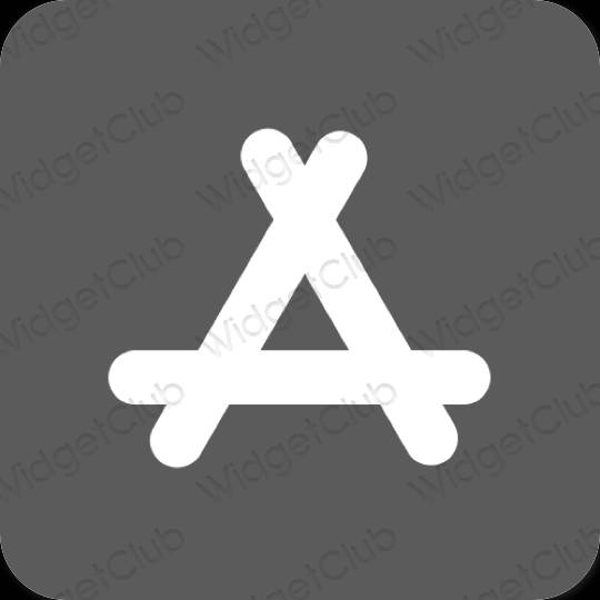 אֶסתֵטִי אפור AppStore סמלי אפליקציה