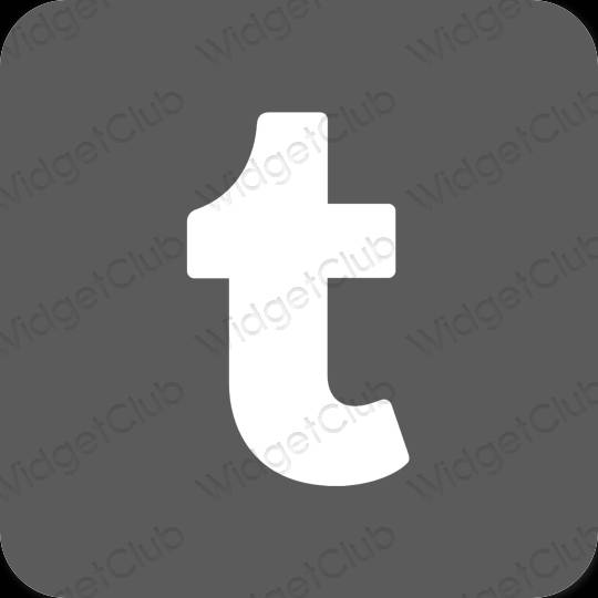 Ästhetisch grau Tumblr App-Symbole