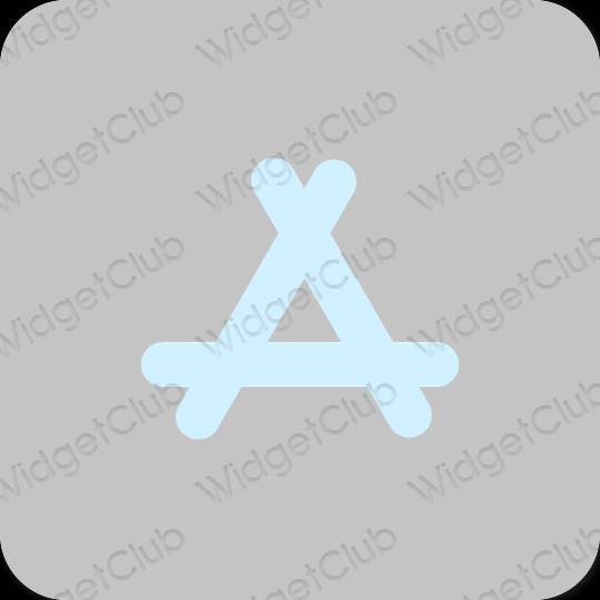 Esthétique grise AppStore icônes d'application