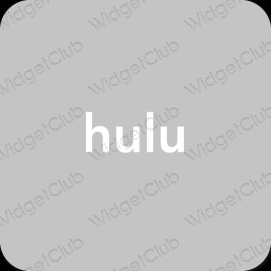 Естетичен сиво hulu икони на приложения