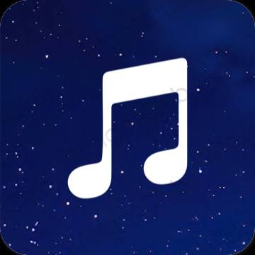 Ästhetische Music App-Symbole