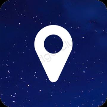 Ästhetische Map App-Symbole