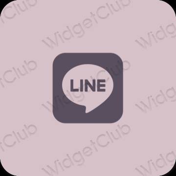 Esthetische LINE app-pictogrammen