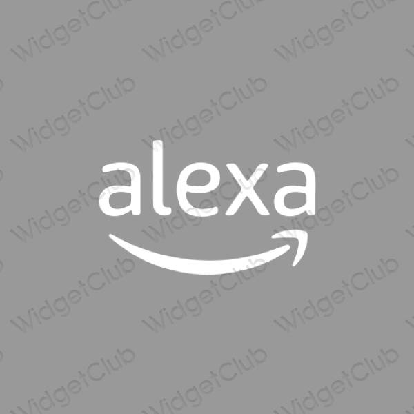 эстетический серый Amazon значки приложений