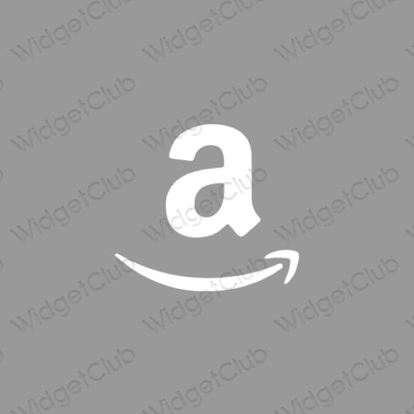Thẩm mỹ xám Amazon biểu tượng ứng dụng
