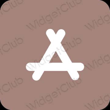 Естетичен кафяво AppStore икони на приложения
