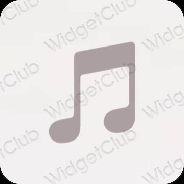 نمادهای برنامه زیباشناسی Apple Music