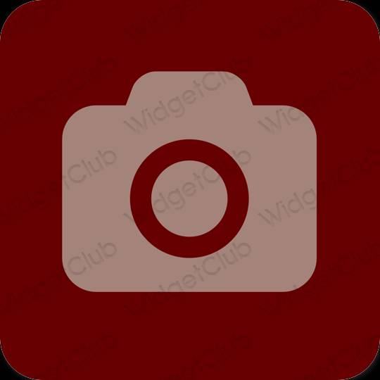Ästhetisch braun Camera App-Symbole
