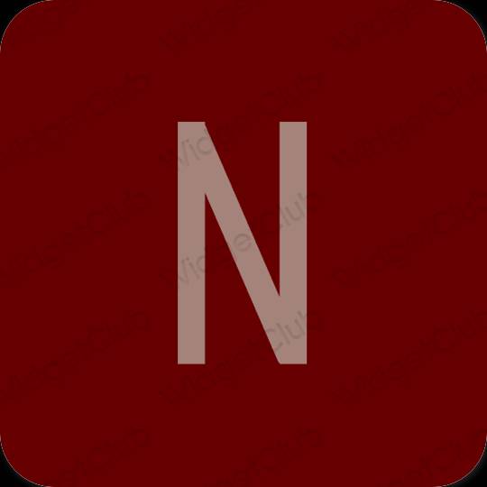 Estetico Marrone Netflix icone dell'app