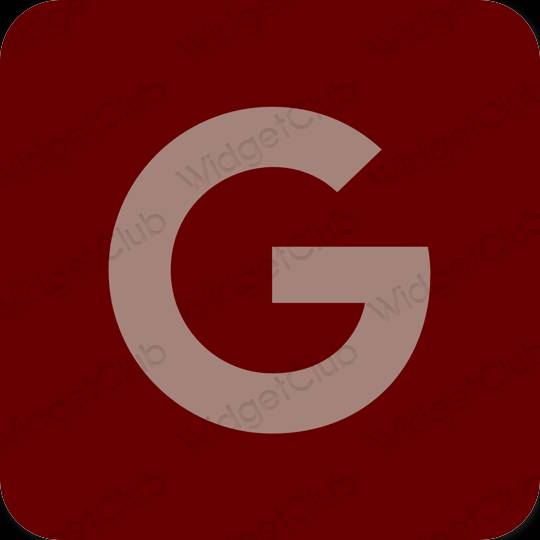 Estetico Marrone Google icone dell'app