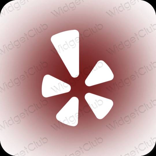 Aesthetic Yelp app icons