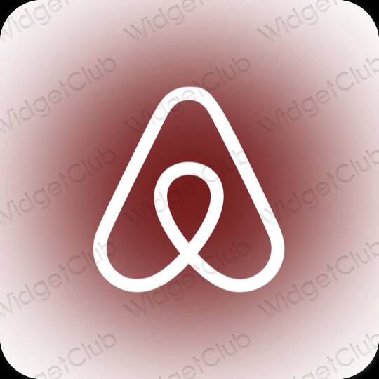 Ästhetische Airbnb App-Symbole