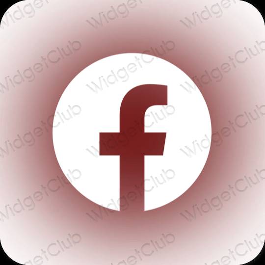 Icone delle app Facebook estetiche