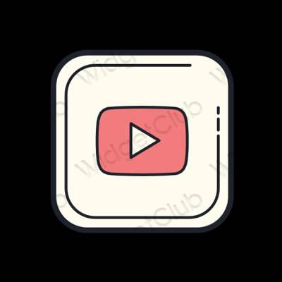 Aesthetic Youtube app icons