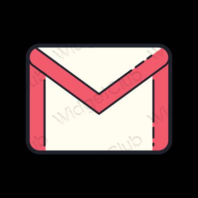 نمادهای برنامه زیباشناسی Gmail