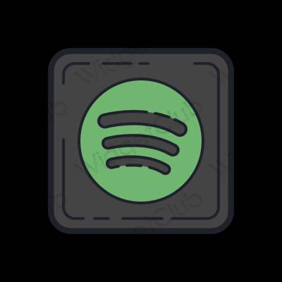 Esteetilised Spotify rakenduste ikoonid