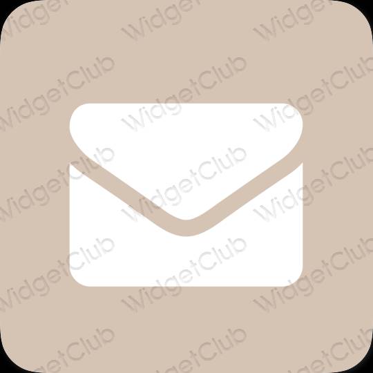 Stijlvol beige Mail app-pictogrammen