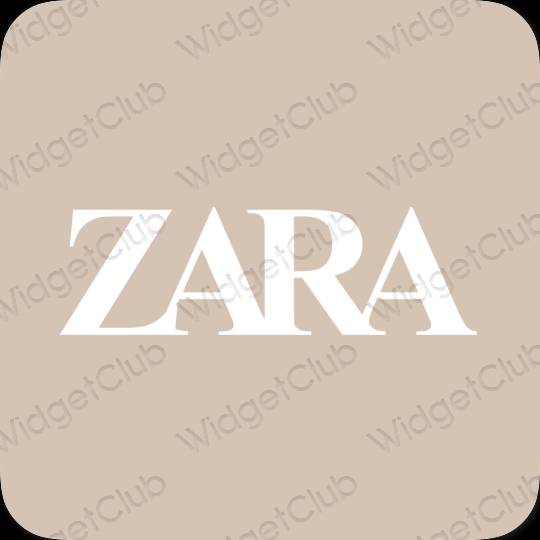 Aesthetic beige ZARA app icons