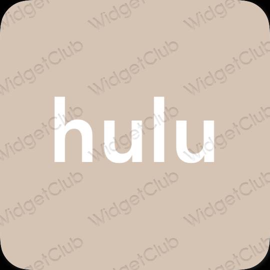 審美的 淺褐色的 hulu 應用程序圖標