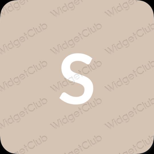 Stijlvol beige SHEIN app-pictogrammen